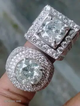 Berlian 5crt Emas dan Perak Palladium