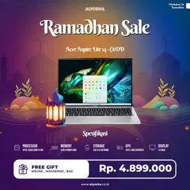 PROMO RAMADHAN SALE Acer Aspire Lite AL14-31P-C6DD/Intel N100/8GB/512G