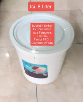 Bucket (Ember) Bekas Isi Ice Cream