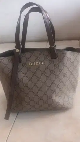 Tas Gucci lengkap tali panjang