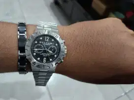 Jam Tangan Bvlgar1 Silver Automatic