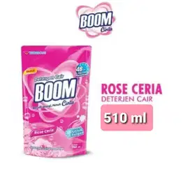 Boom Cinta Detergen Cair Liquid Rose Ceria 510ml