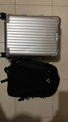 Koper silver dan tas backpack