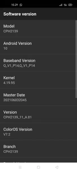 Oppo A53 ram6 batangan
