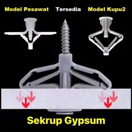 100 pcs Sekrup kupu kupu Gypsum Sekrup Plafon Gipsum Skrup
Dinding
