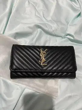 YSL Lady Wallet in black
