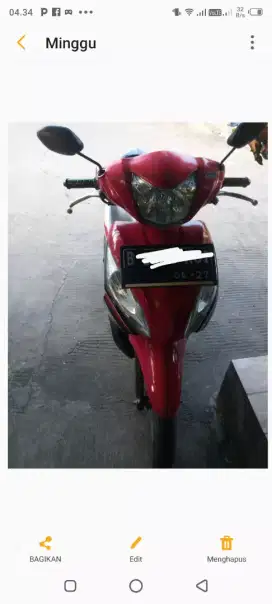 Honda spacy merah Fi Injeksi