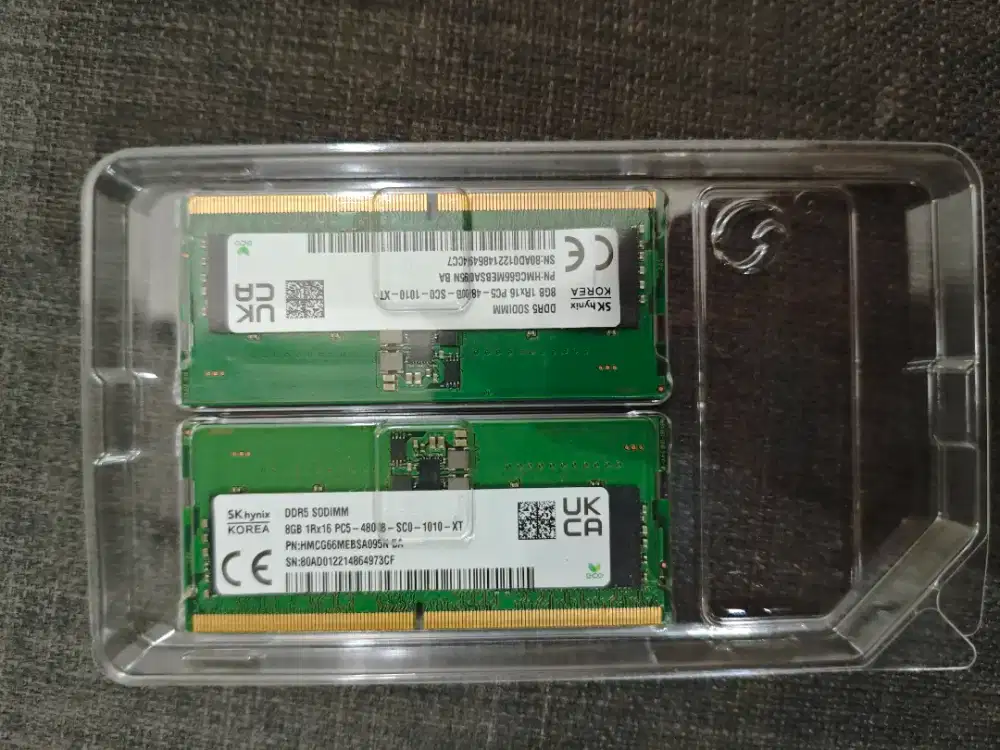 RAM DDR5 2x8gb sodimm lepasan asus tuf.