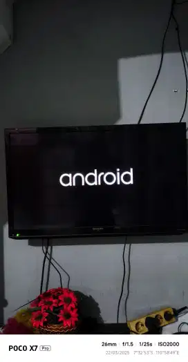 TV SHARP 32 INCH ANALOG + ANDROID BOX 16 GB