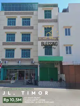 Jual Ruko 4 Lantai daerah Sentral, Jl. Hos Cokroaminoto dan Jl. Timor
