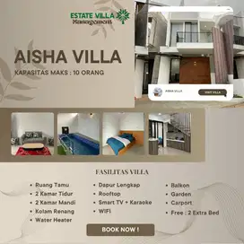 villa keluarga yang nyaman dan asri dekat dengan tempat wisata
