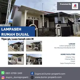 LAMPASEH MEURAXA RUMAH DIJUAL TIPE 90 LUAS TANAH 200 M