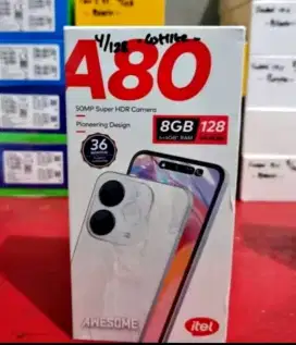 Itel A80 4+4/128 BARU garansi resmi 1th bisa Tukar Tambah atau Kredit