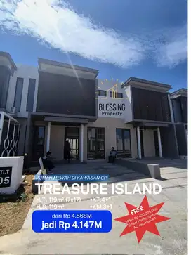 Rumah FREE PPN 100%  Treasure Island CPI