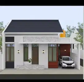 Rumah nempel graha raya ada carport