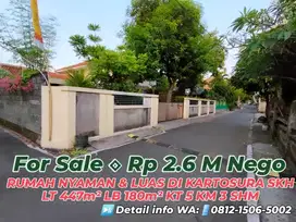 Rumah Nyaman & Luas 447m² Di Sedahmoro Kartosura