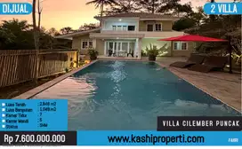 Dijual 2 Villa Di Cilember Puncak Bogor Sudah Tersedia Swimming Pool