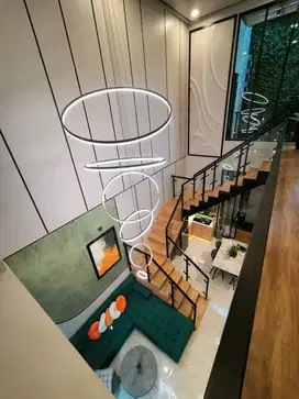 rumah cantik industrialis moderen full furniture lengkap sukun malkot