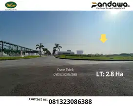 Kavling industri Jababeka phase 7 dekat tol siap bangun 2.8Ha
