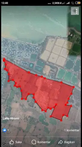 Tanah Luas 14 Ha Lokasi 0 Jl. Raya Pantura Tuban, Cocok Untuk Usaha