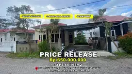 Rumah type 65/195m2 di apit kampus kota banjarmasin