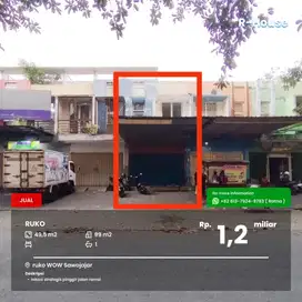 Ruko strategis pinggir jalan ramai