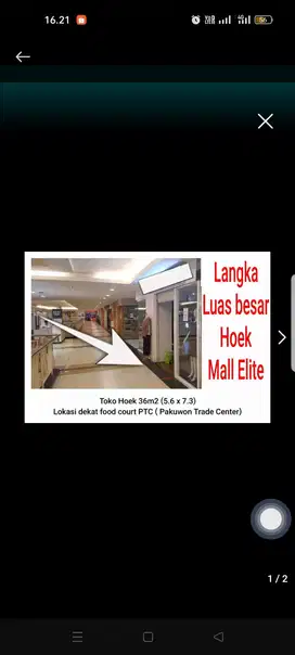 Di Jual Murah Stand Usaha Posisis Hook D Pakuwon Trade Center Surabaya