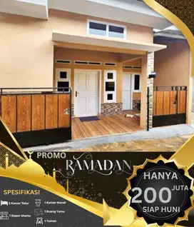 RUMAH MURAH 2 KAMAR SIAP HUNI MULAI DARI 200 JUTAAN