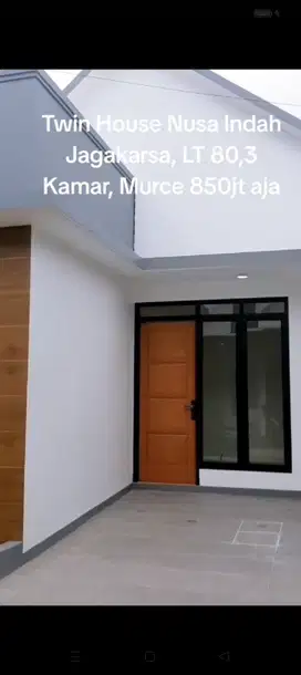 Jual Rumah indent TwinHouse Nusa Indah Jagakarsa