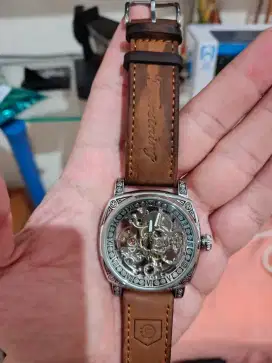 Jam tangan original forsining Tyrant automatic skeleton