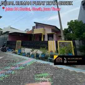 Rumah Pusat Kota RA Kartini Nasution Veteran Manyar Gresik Tengah Baru