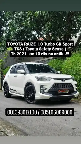 TOYOTA RAIZE 1.0 Turbo GR Sport TSS ( Toyota Safety Sense )
Th 2021,