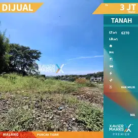 Dijual Tanah Kavling View Bagus di Puncak Tidar Malang
