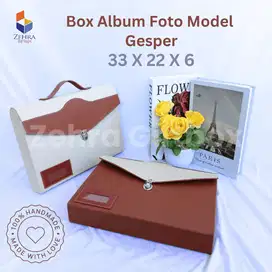 Box Album Foto Model Amplop Kulit Sintetis 33 X 22 X 6 Aesthetic Murah