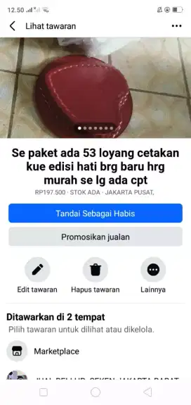 Se paket loyang kue masa kini brg baru hrg murah se lg ada cpt deh