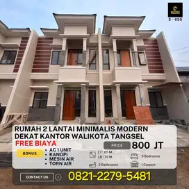 JUAL RUMAH 2 LANTAI PAMULANG DEKAT VILA DAGO PAMULANG 800 JUTAAN