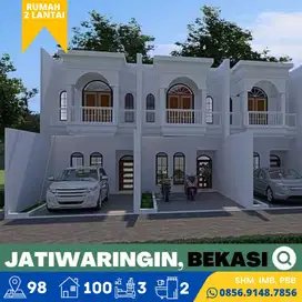 Rumah dijual Murah, Baru, 2 Lantai hanya 2KM Tol Jatiwaringin, BekasI