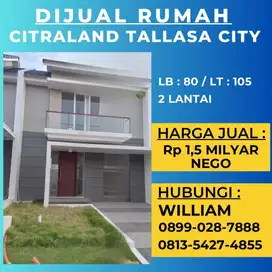 JUAL RUMAH CLUSTER SILVERSTONE CITRALAND TALLASA CITY MAKASSAR