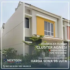 Disewakan Rumah Cantik Full Furnish Agnesi Symphonia Summarecon Serpon
