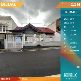 Dijual Rumah di Tidar Malang Selangkah dari Unmer