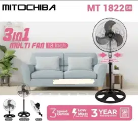 KIPAS ANGIN MITOCHIBA FAN 18 INCH 3 IN 1 MT 1822SR REMOTE
