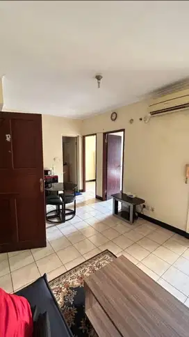 Disewakan Apartemen Mediterania Garden 1, 2BR Furnished Luas 40,5m2