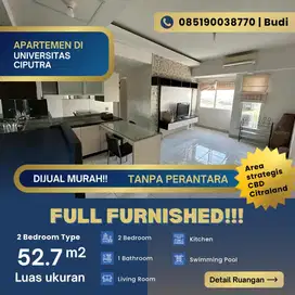 Dijual Murah Cepat - Apartemen Berkeley 2BR Full Furnished Siap Huni