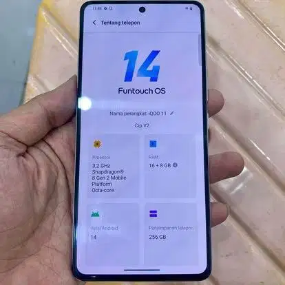 Iqoo 11 ram 16 / 256 resmi fullset original