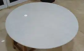 Meja Marmer Bianco carara Top Grade