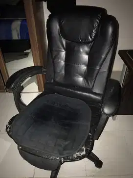 Kursi kerja colour: leather in black