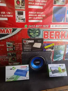 Jual paket audio mobil murah berkualitas bagus suaranya matap