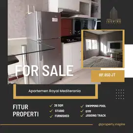 Jual Apartemen Royal studio view pool siap huni jakarta barat
