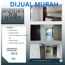 JUAL MURAH BANGET 1 BR PURI MANSION APARTEMEN