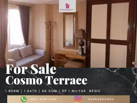 Dijual Apartemen Cosmo Terrace 1BR Full Furnished Lantai Tinggi